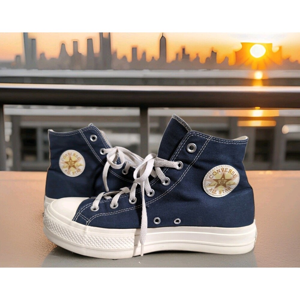 CONVERSE by YOU CHUCK TAYLOR ALL STAR HIGH TOP SNEAKERS BLUE M 9.5/W11.5  EUC